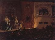 Adolph von Menzel The Theatre du Gymnase china oil painting artist
